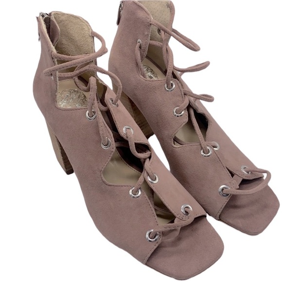 Vince Camuto Nahara Dry Rose Lace Up Heel - Picture 1 of 7